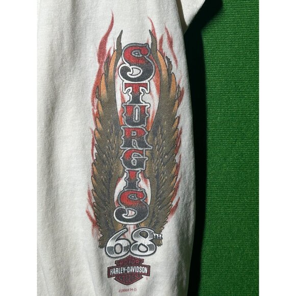 Harley-Davidson H-D LS Sturgis Eagle Tee T-Shirt Deadwood SD South Dakota 2008 - Picture 3 of 9